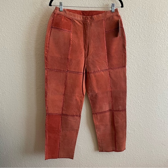 NWT Vintage Robert Louis Fashion 100% Suede Leather Suit Coat & Pants - Picture 8 of 13